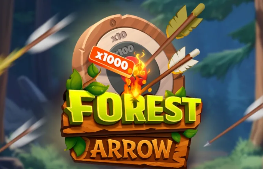 Forest Arrow casino game target board with multipliers
